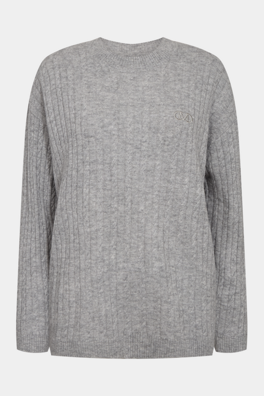 Fin, smuk, elegant, klassisk, staple, feminin, pæn, rå, cool, sej, unik, musthave, hverdag, fest, kvinde, dame, woman, strik, knit, kabelstrik, cable, langærmet, rund hals, long sleeve, blød, soft, cashmere, kashmir, uld, wool, oversize, løs, loose, ralph lauren, logo, warm, varm, 
