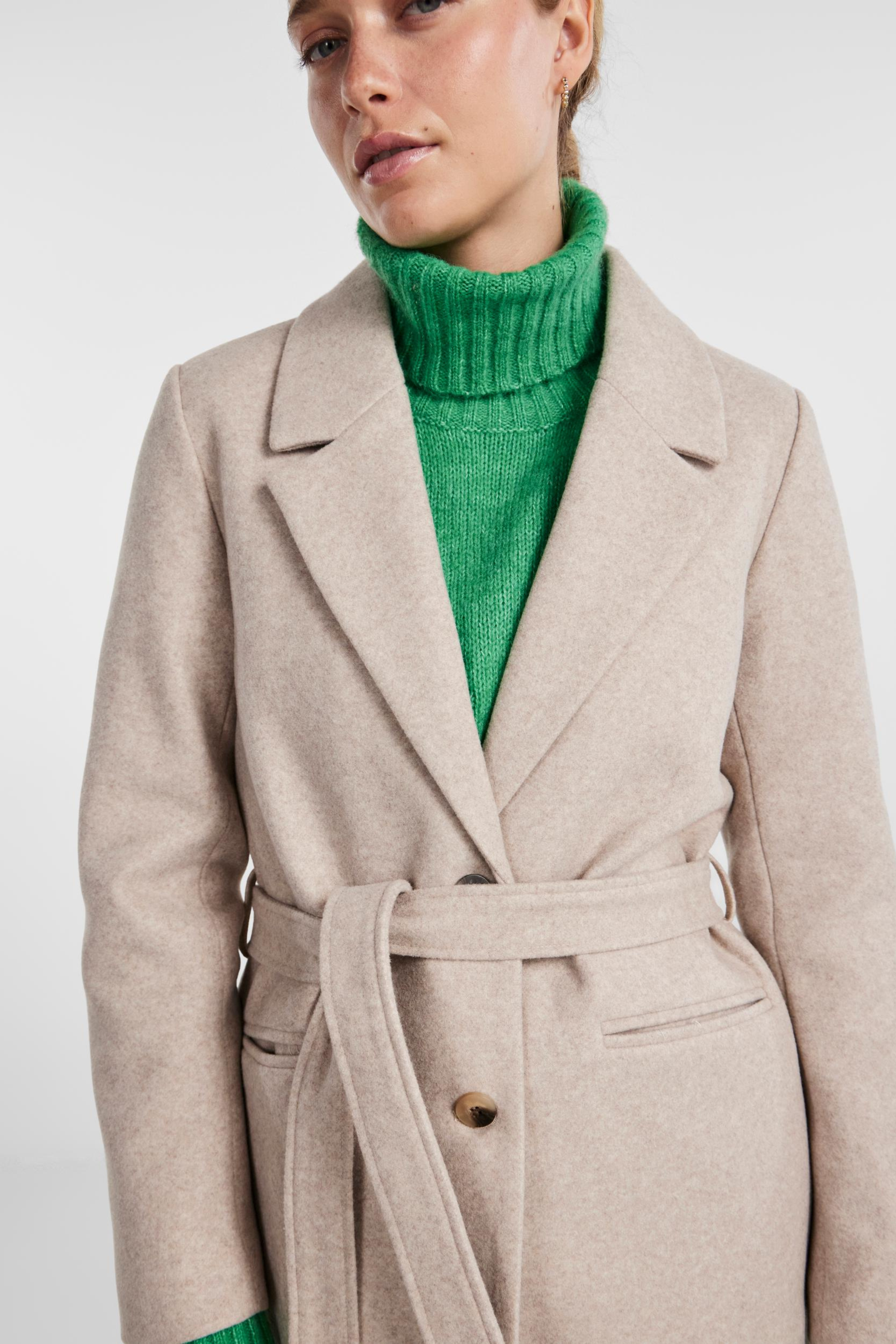 PCNasha ls coat, white pepper