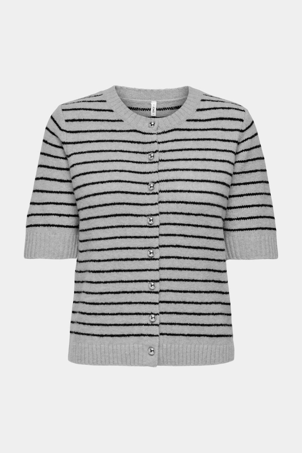 trøje, cardigan, bluse, knit, strik, kortærmet, striber, stribet, Fin, smuk, elegant, klassisk, staple, feminin, pæn, rå, cool, sej, unik, musthave, hverdag, fest, kvinde, dame, woman
