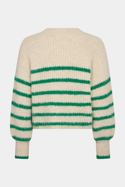 CoralieCC crop stripe o-knit