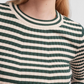 PCCrista ls o-neck knit, green/birch