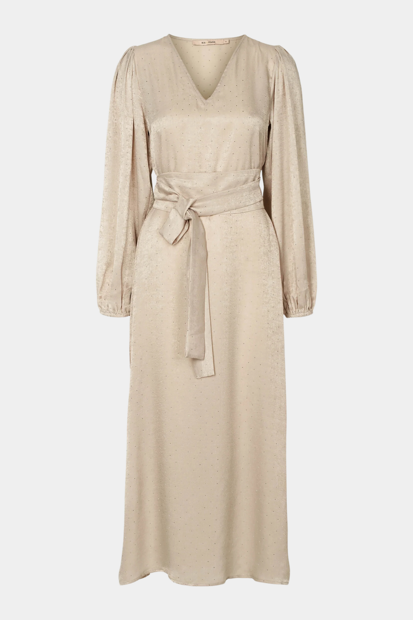 kjole, dress, beige, creme, satin, silke, shiny, skinnende, blank, sten, glimmer, glitter, Fin, smuk, elegant, klassisk, feminin, pæn, rå, cool, sej, unik, musthave, hverdag, fest 
