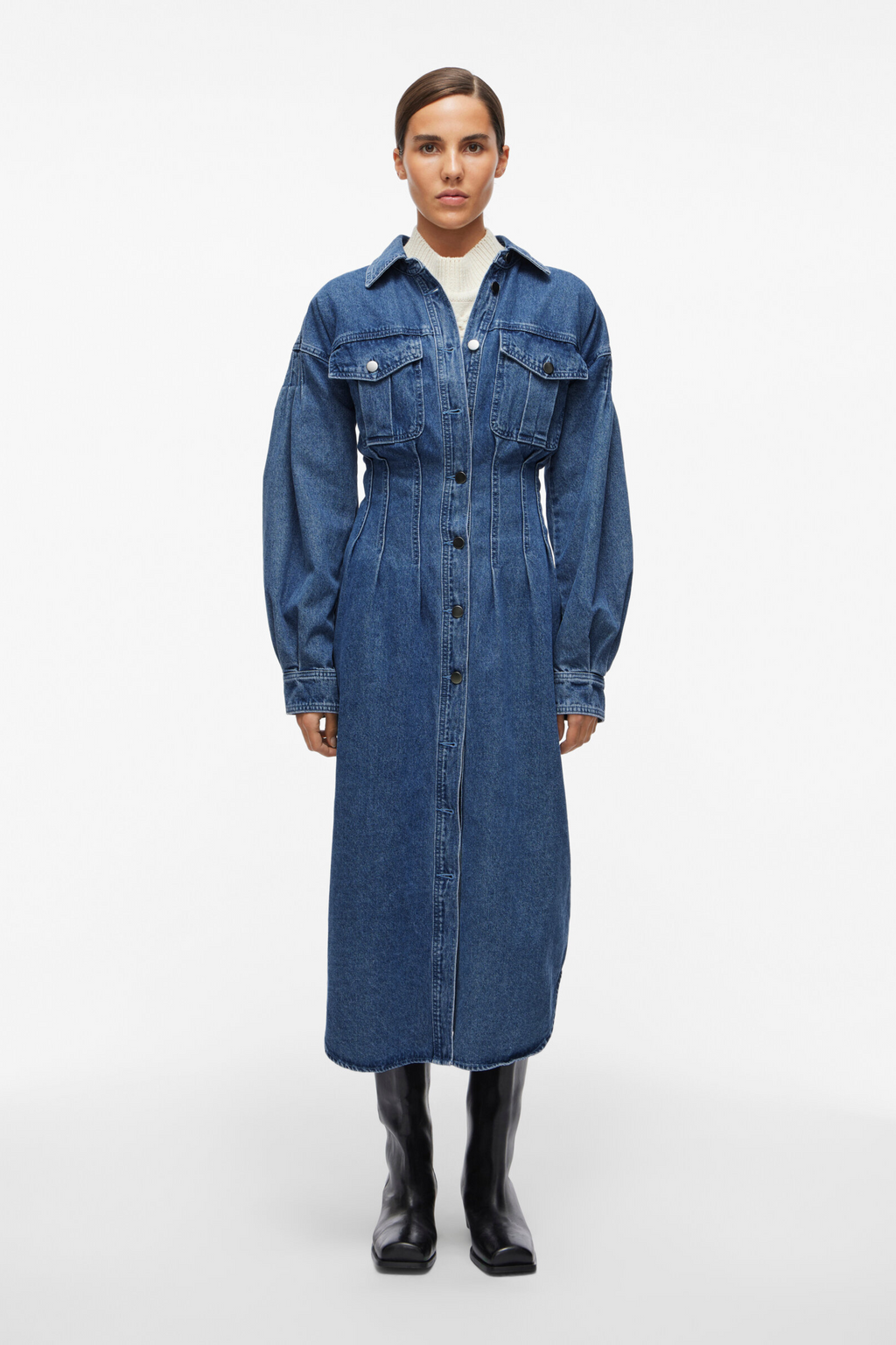 ROUAnneliese L/S shirt denim dress