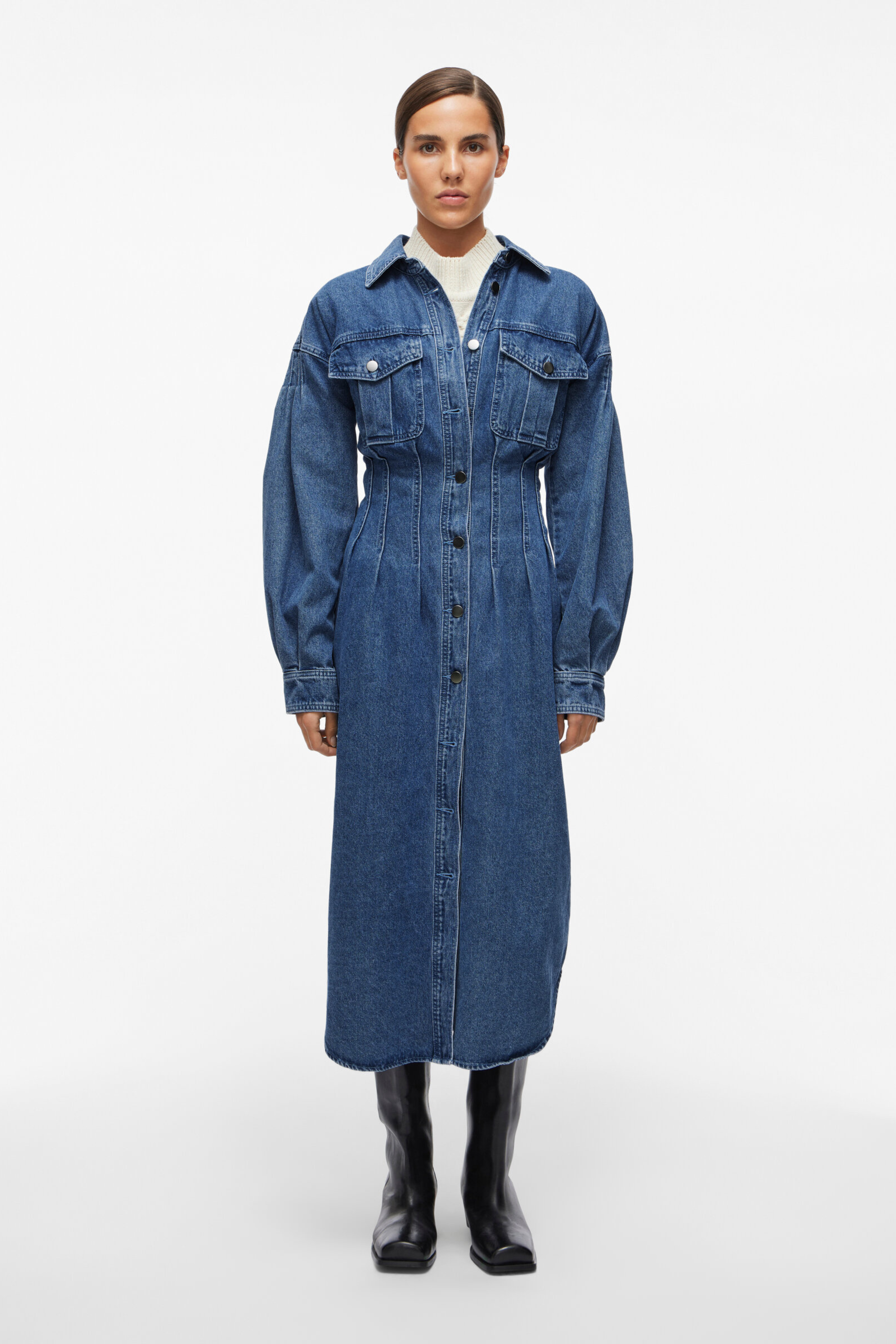 ROUAnneliese L/S shirt denim dress
