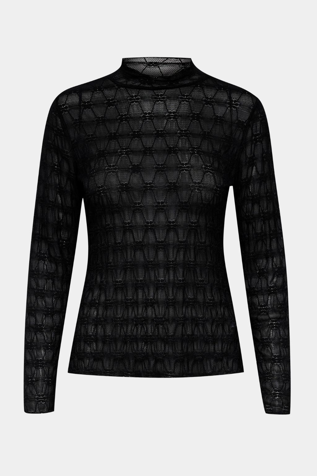 bluse, top, langærmet, mest, blomster, flower, turtle neck, flæse, flæser, transparent, gennemsigtig, see through, elegant, fin, feminin, underbluse, underkop, langærmet, elegant, fin, feminin, hverdag, fest, sort, black, kvinde, dame, woman
