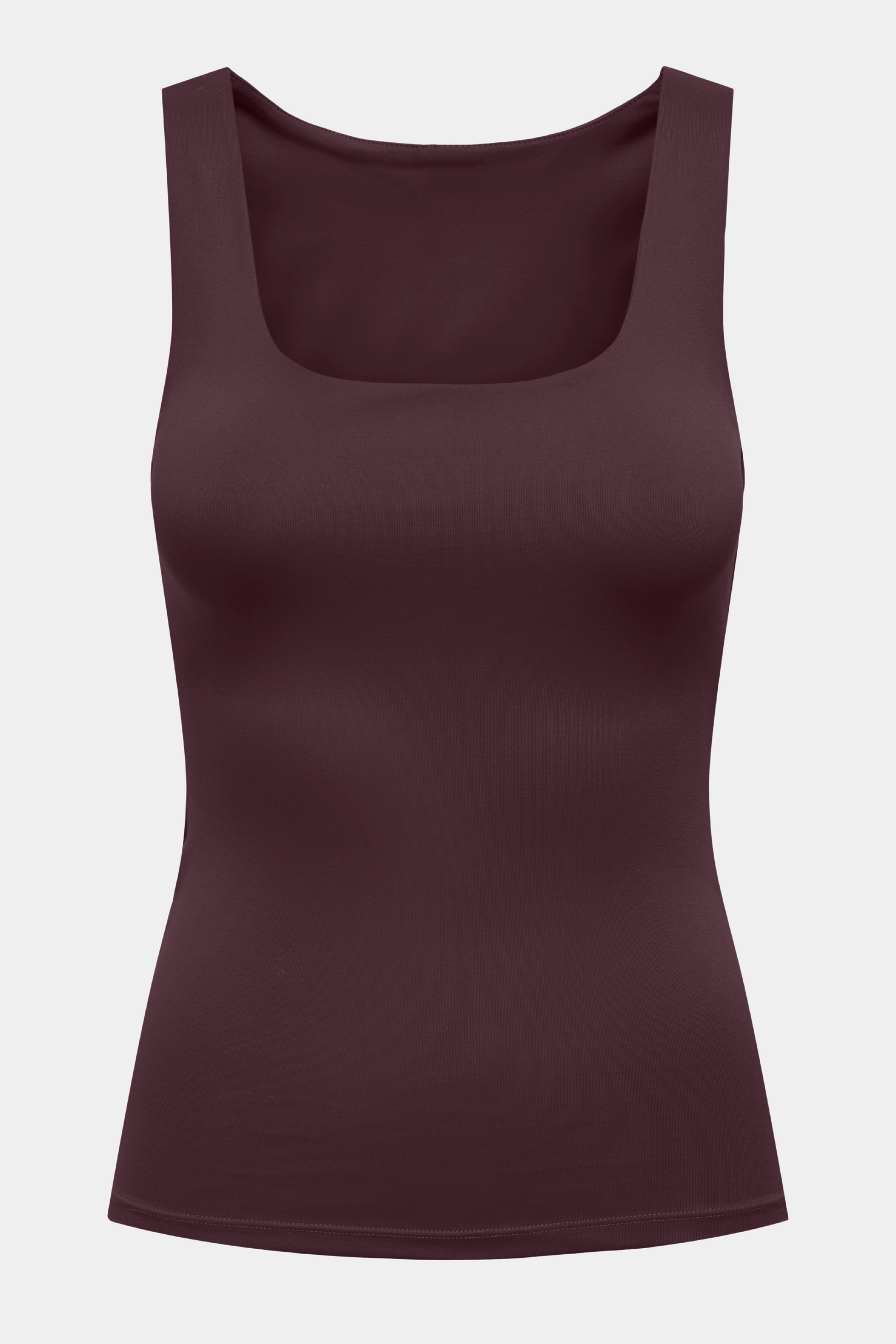 Fin, smuk, elegant, klassisk, staple, feminin, pæn, rå, cool, sej, unik, musthave, hverdag, fest, kvinde, dame, woman, top, bluse, basic, basis, vinrød, mørkerød, wine, vin, vendbar, stretchy, badetøj, glat, staple, kvinde, dame, woman