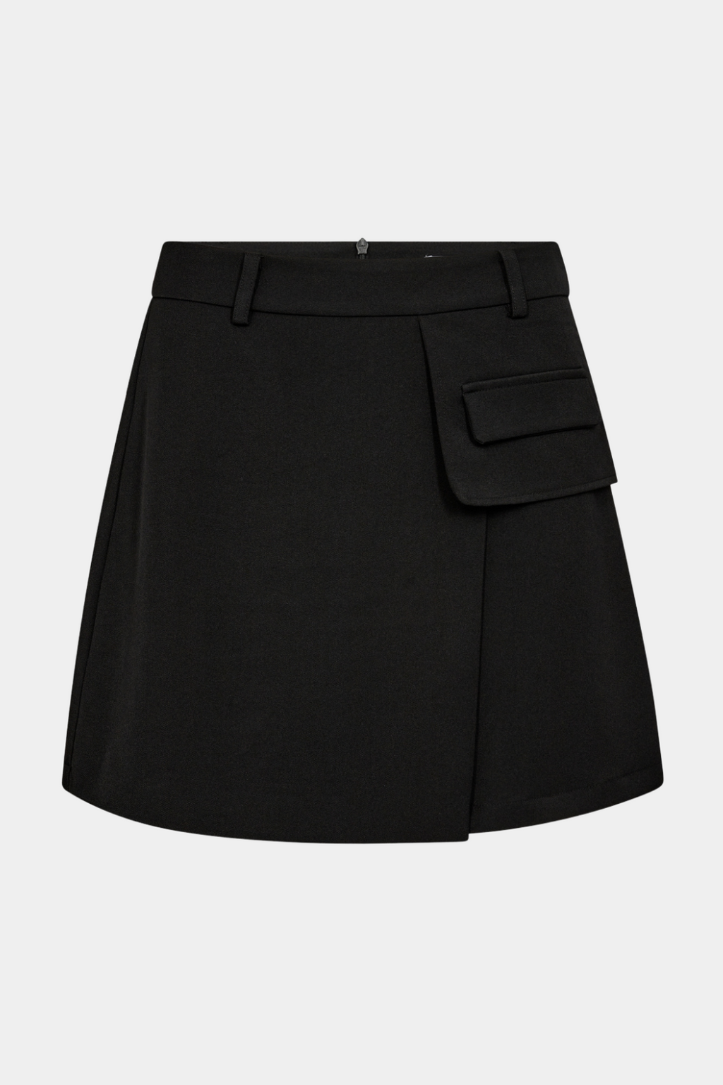 nederdel, skirt, lomme, wrap, sort, black, kort, Fin, smuk, elegant, klassisk, staple, feminin, pæn, rå, cool, sej, unik, musthave, hverdag, fest, kvinde, dame, woman
