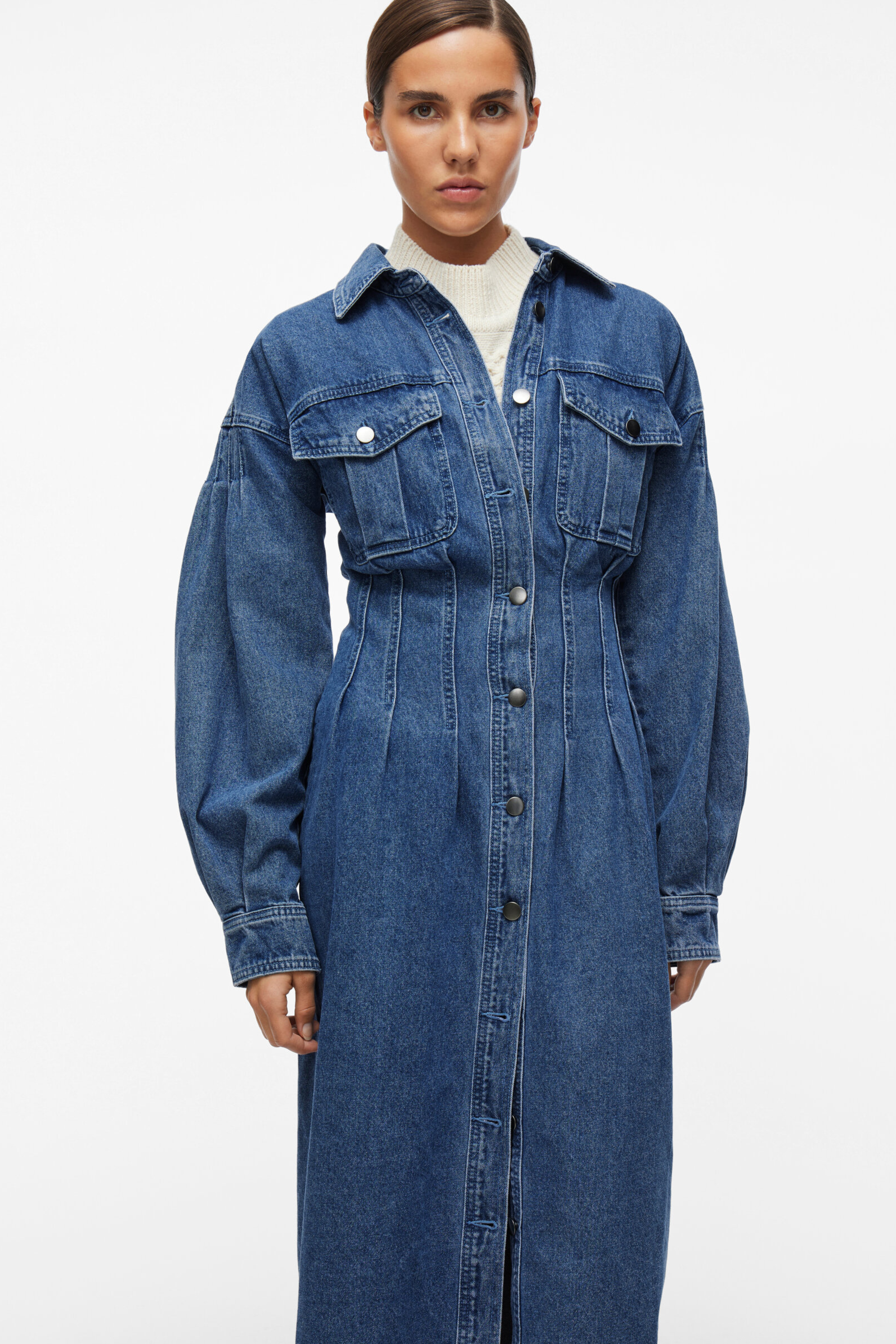 ROUAnneliese L/S shirt denim dress