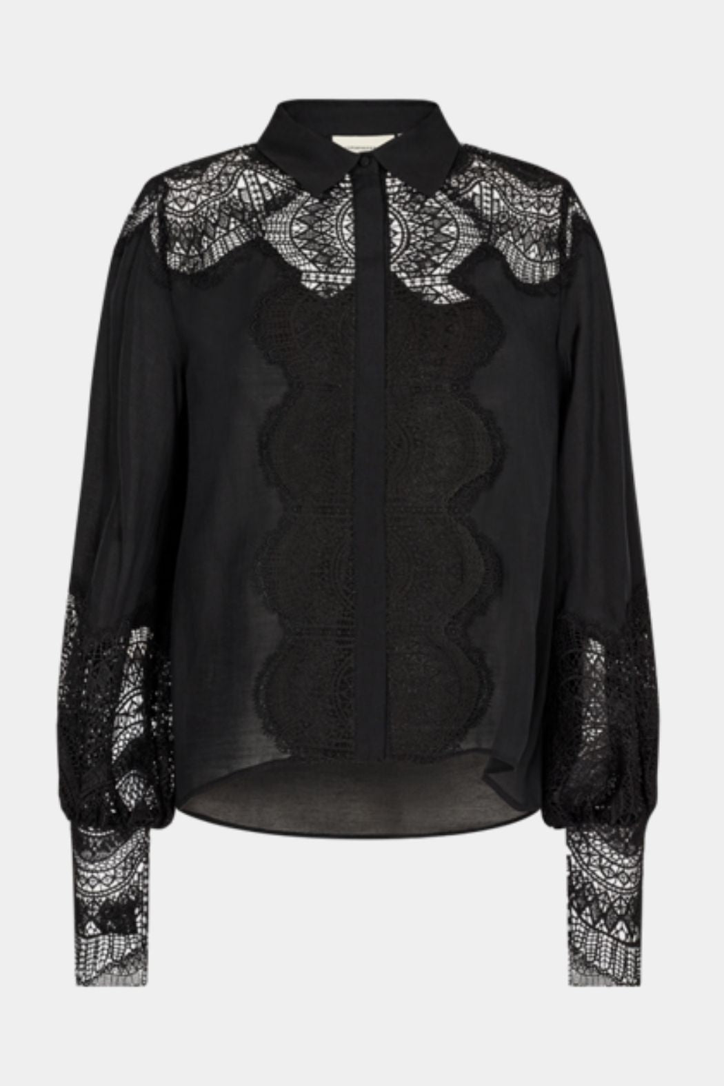 skjorte, shirt, overdel, blonder, krave, lace, fin, smuk, elegant, klassisk, feminin, pæn, rå, cool, sej, unik, musthave, hverdag, fest