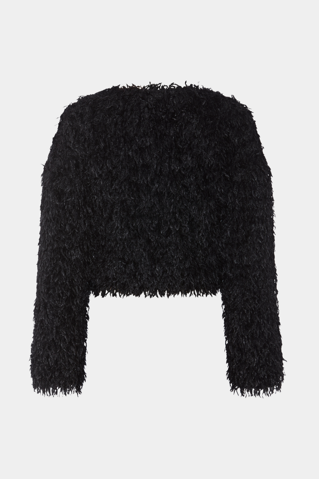 jakke, bolero, trøje, cardigan, langhåret, hår, teddy, blød, frynser, varm, sort, festlig, fin, smuk, elegant, klassisk, feminin, pæn, rå, cool, sej, unik, musthave, hverdag, fesr
