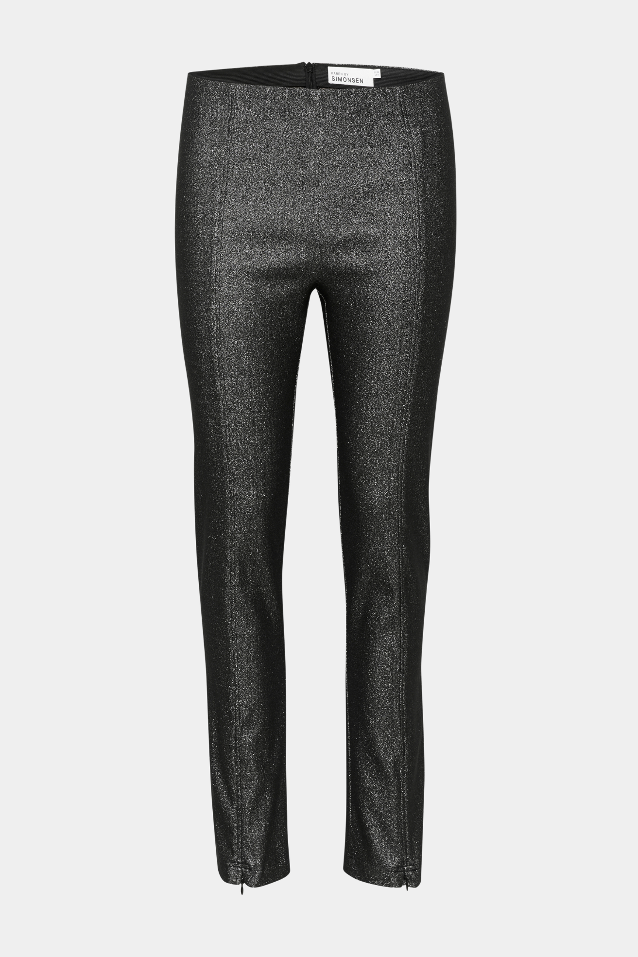 Bukser, buks, pants, leggings, glimmer, glitter, sort, tætsiddende, stramme, stram, slids, slidser, festlig, fin, smuk, elegant, klassisk, feminin, pæn, rå, cool, sej, unik, musthave, hverdag, fest