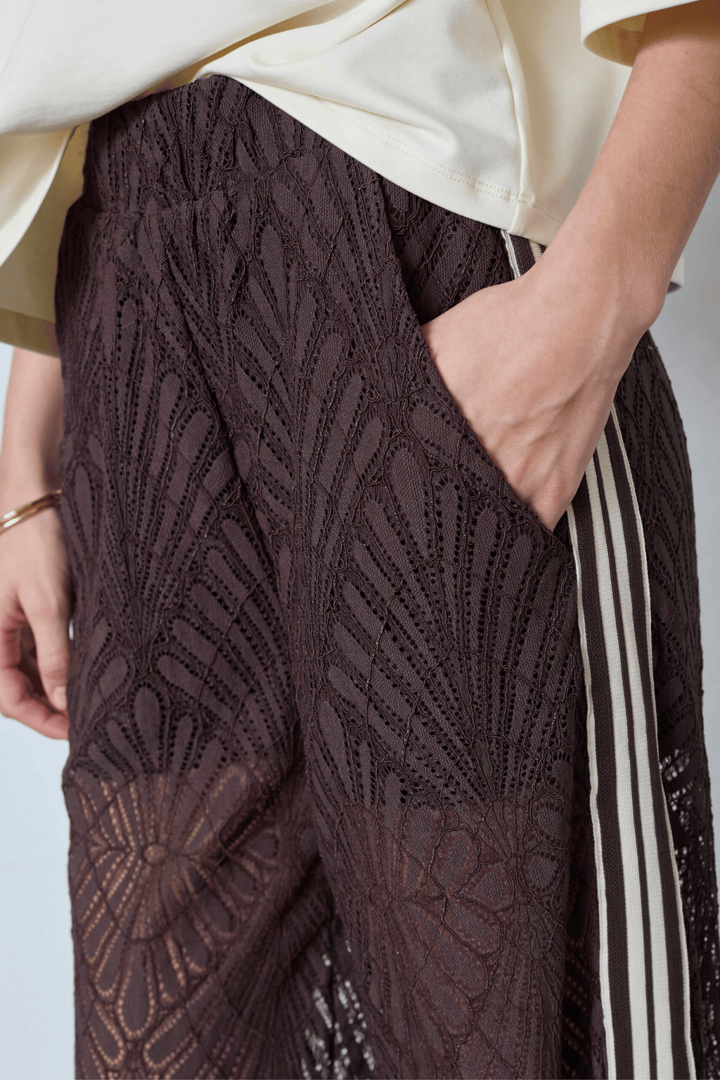 LetiCC lace panel pant