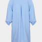 skjorte, shirt, kjole, dress, skjortekjole, langskjorte, knapper, krave, opsmøg, blå, lyseblå, hør, linen, let, luftig, fin, smuk, elegant, klassisk, feminin, pæn, rå, cool, sej, unik, musthave, hverdag, fest
