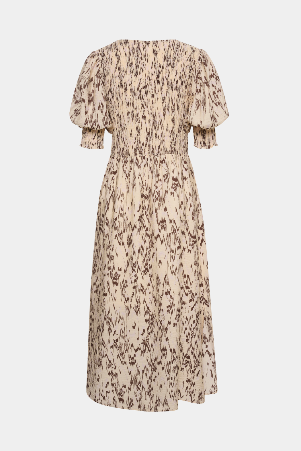 kjole, dress, maxi. lang, print, mønster, smok, korte ærmer, rund hals, fin, smuk, elegant, klassisk, feminin, pæn, rå, cool, sej, unik, musthave, hverdag, fest.