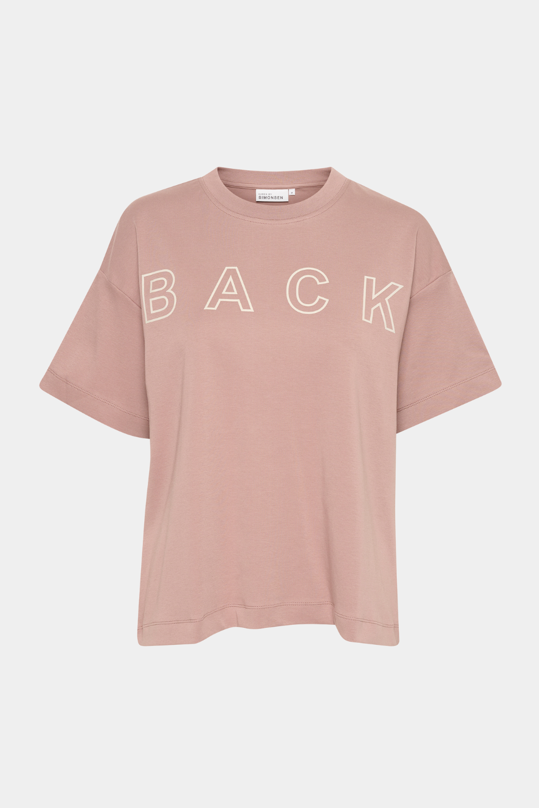 tee, tshirt, bluse, oversize, back, tryk, print, rosa, fin, smuk, elegant, klassisk, feminin, pæn, rå, cool, sej, unik, musthave, hverdag, fest