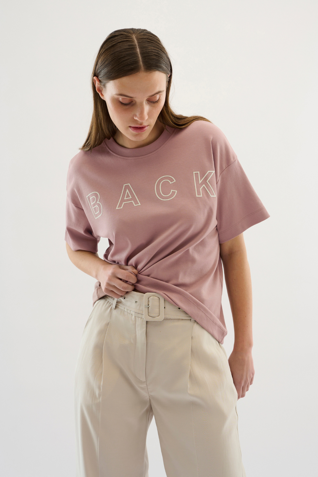 tee, tshirt, bluse, oversize, back, tryk, print, rosa, fin, smuk, elegant, klassisk, feminin, pæn, rå, cool, sej, unik, musthave, hverdag, fest