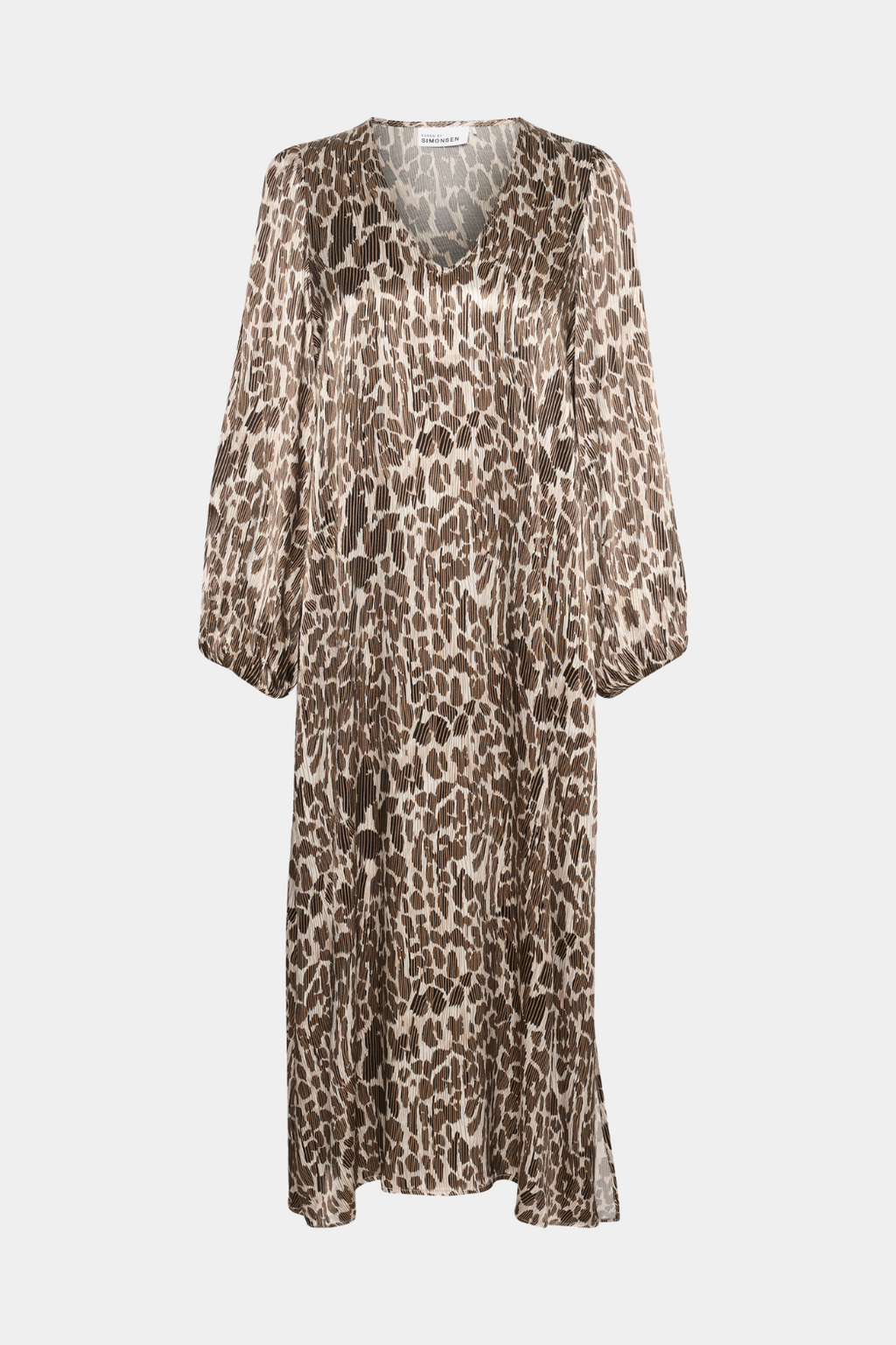 Kjole, dress, print, animal, dyr, dyreprint, leopard, giraf, viskose, let, luftig, festlig, fin, smuk, elegant, klassisk, feminin, pæn, rå, cool, sej, unik, musthave, hverdag, fest