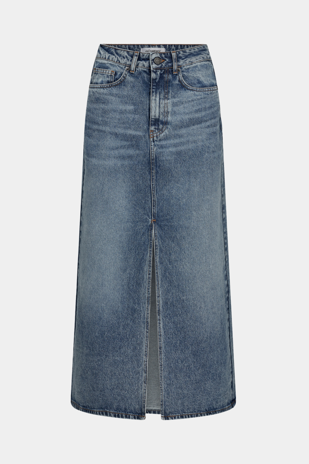 nederdel, skirt, denimskirt, denim, cowboynederdel, jeans, lang, slids, tætsiddende, stram, slidt, slid, fin, smuk, elegant, klassisk, feminin, pæn, rå, cool, sej, unik, musthave, hverdag, fest 