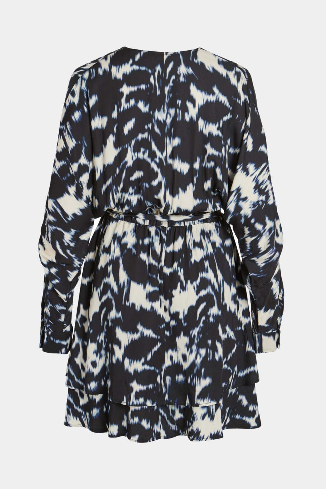 kjole, dress, wrap, slåom, print, animal, dyreprint, bindebånd. flæse, langærmet, fin, smuk, elegant, klassisk, feminin, pæn, rå, cool, sej, unik, hverdag, fest