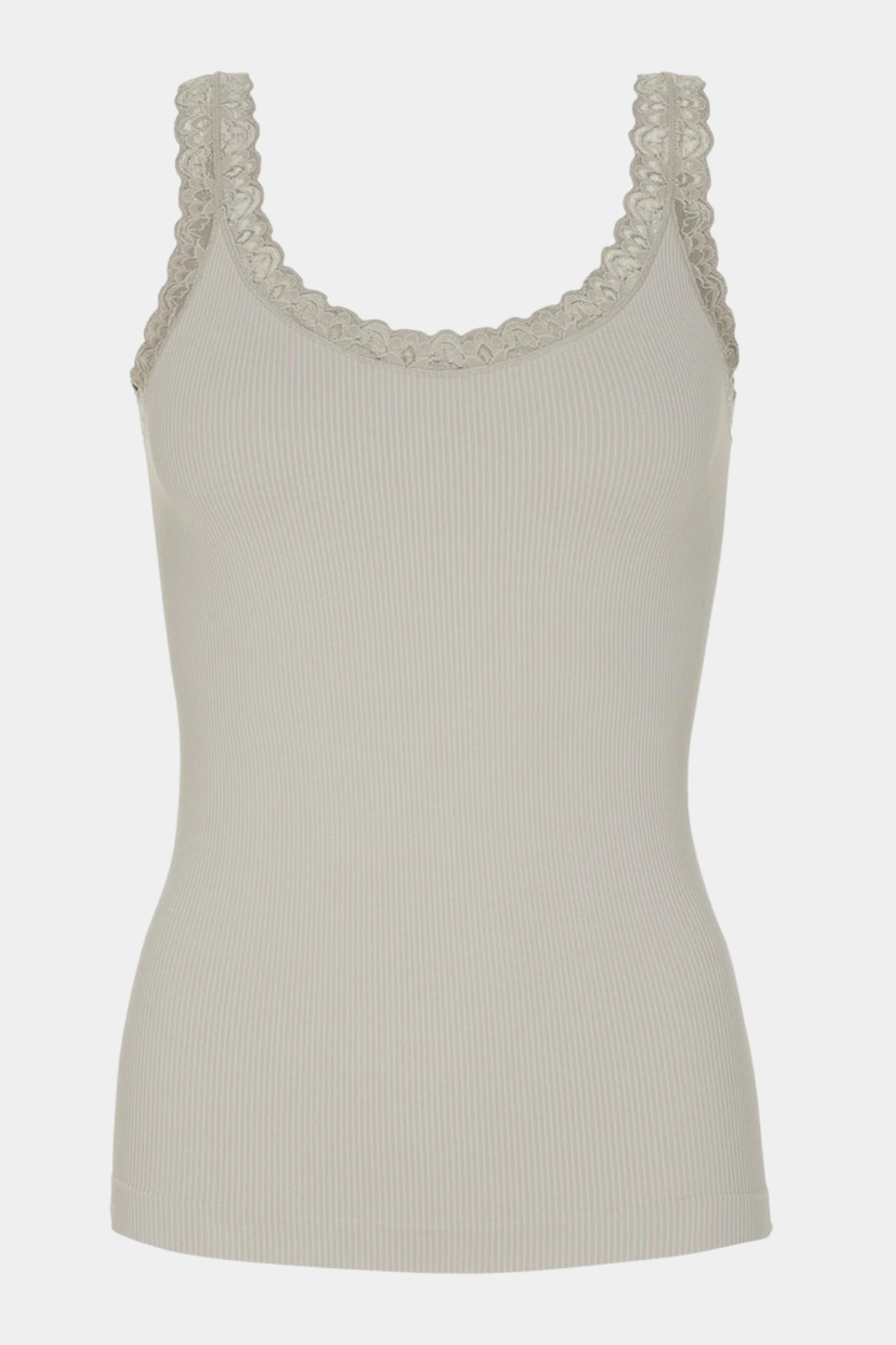 Frida rib top, sabbia
