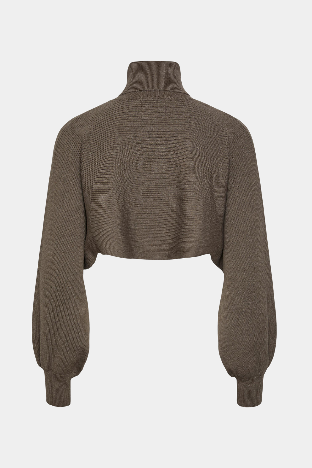 overdel, bolero, pullover, bluse, trøje, top, strik, knit, rib, ribstrik, brun, blød, varm, højhalset, fin, smuk, elegant, klassisk, feminin, pæn, rå, cool, sej, unik, musthave, basis, basic, hverdag, fest