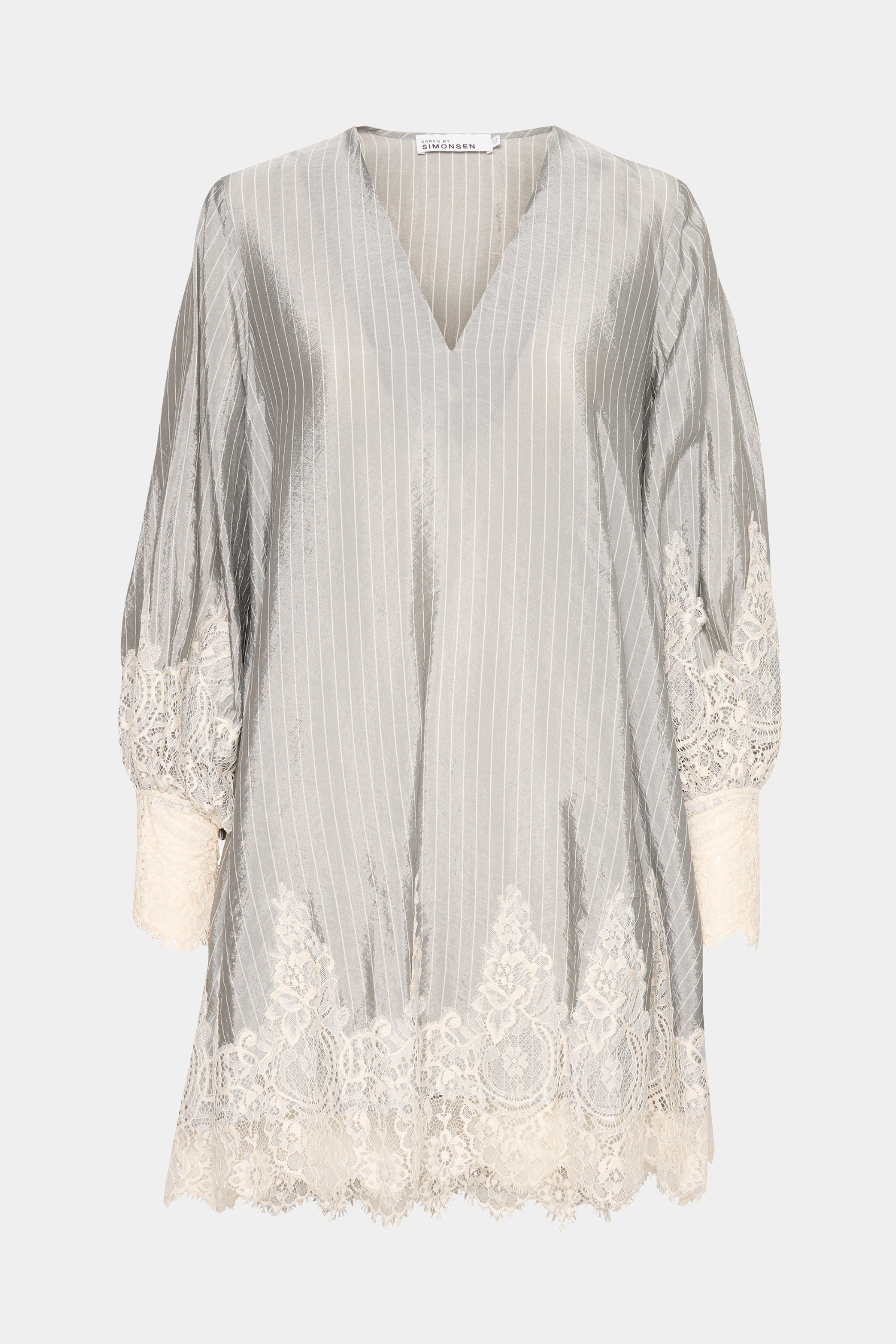 kjole, dress, short, kort,striber, stripe, lace,blonder, fin, smuk, elegant, klassisk, feminin, pæn, rå, cool, sej, unik, musthave, hverdag,fest, grå, grey, 