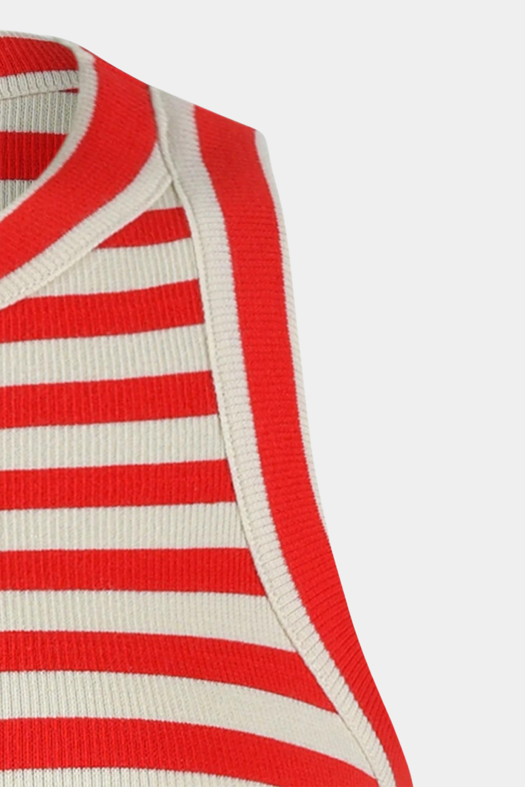top, overdel, bluse, tanktop, striber, stribet, rød, hvid, let, blød, fin, smuk, elegant, klassisk, feminin, pæn, rå, cool, sej unik, musthave, hverdag, fest