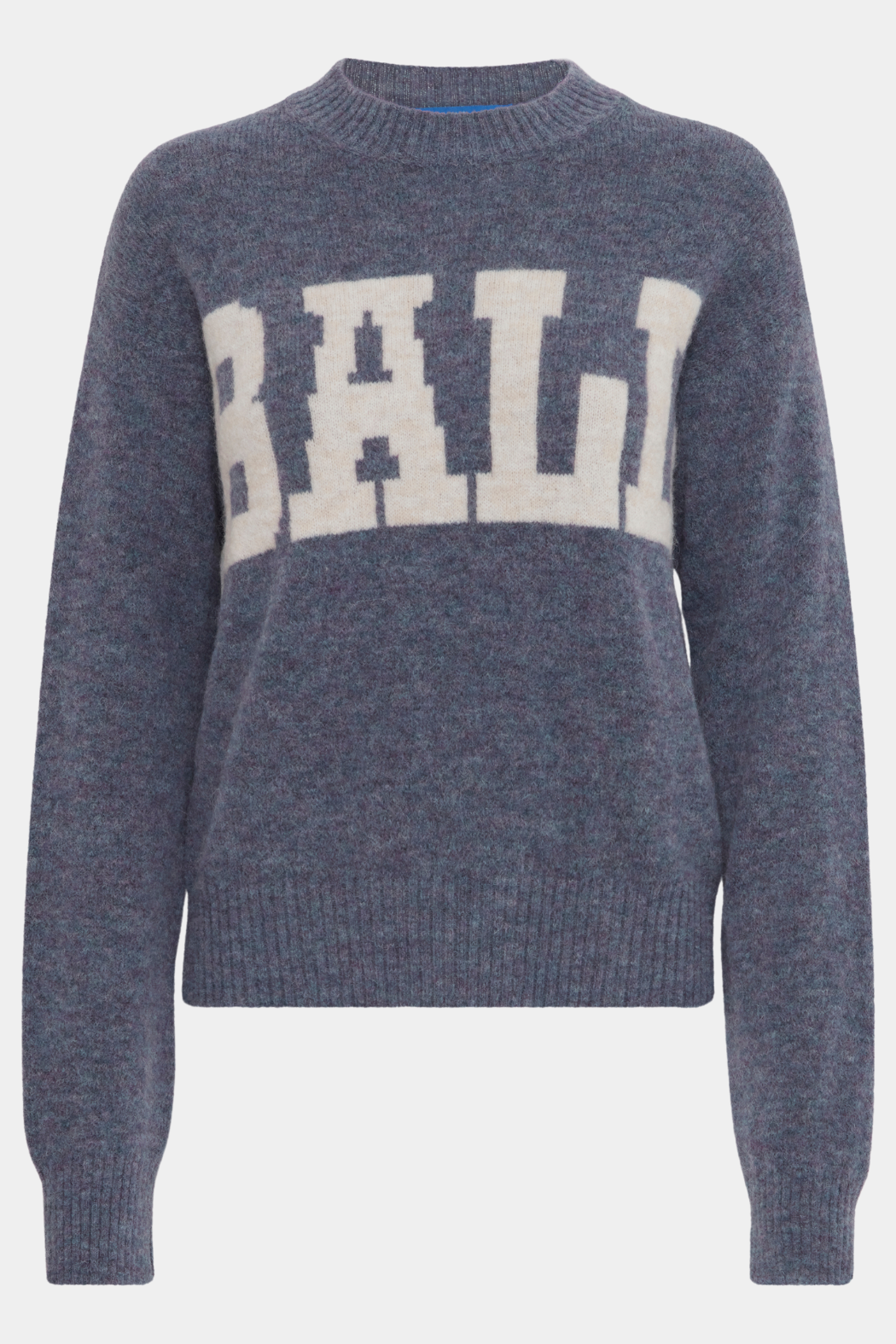 strik, knit, blød, varm, rundhals, logo, tryk, print, ball, langærmet, uld, fin, smuk, elegant, klassisk, feminin, pæn, rå, cool, sej, unik, musthave, hverdag, fest