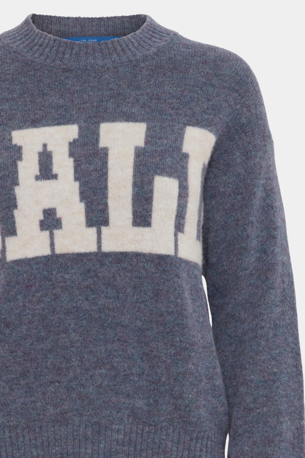 strik, knit, blød, varm, rundhals, logo, tryk, print, ball, langærmet, uld, fin, smuk, elegant, klassisk, feminin, pæn, rå, cool, sej, unik, musthave, hverdag, fest