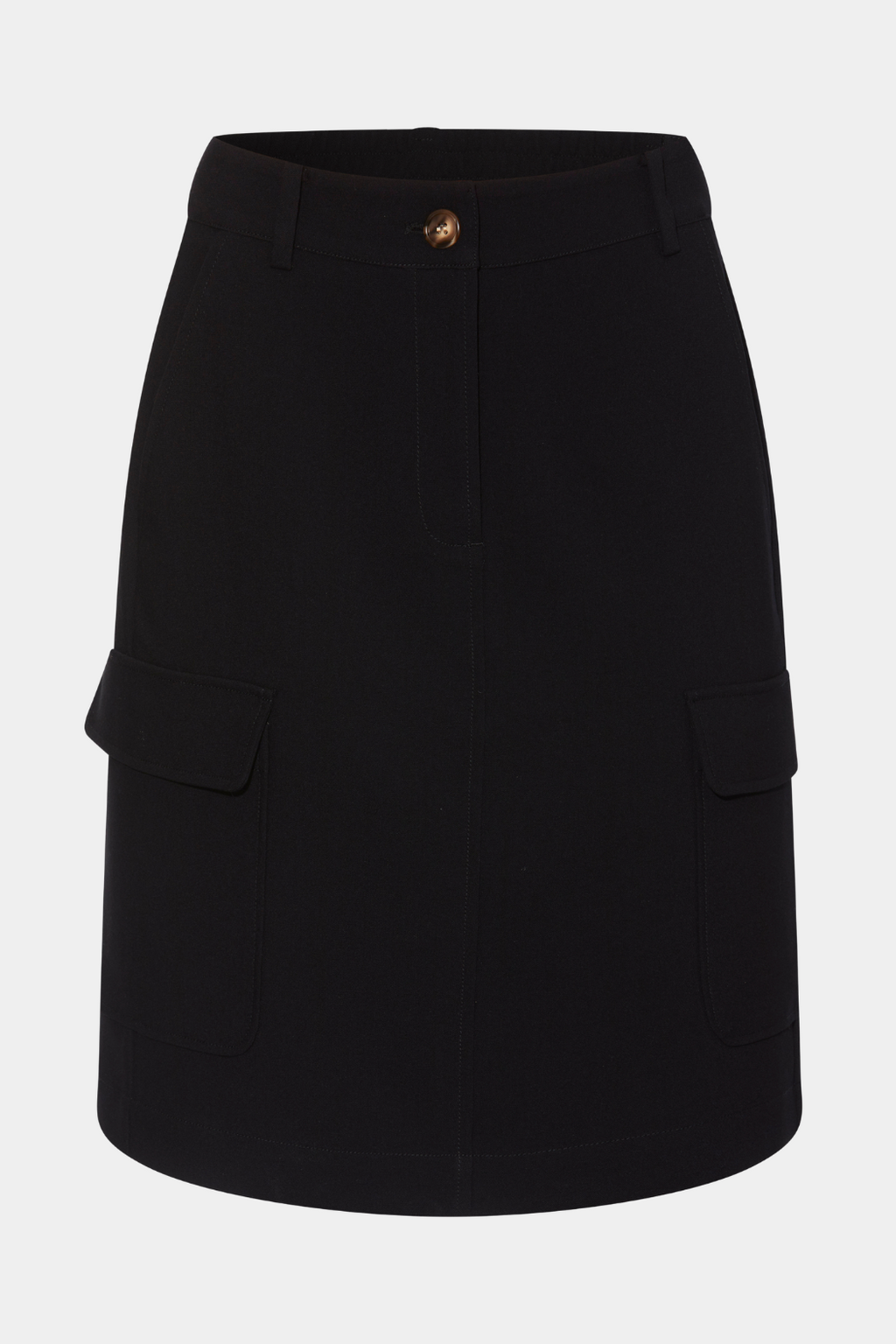nederdel, skirt, sort, black, track, cargo, cargonederdel, cargoskirt, lomme, kommer, knap, midi, kort, fin, smuk, elegant, klassisk, feminin, pæn, rå, cool, sej, unik, musthave, hverdag, fest
