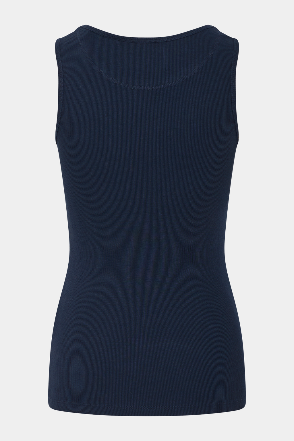 top, tanktop, stroptop, logo, print, broderi, ball, navy, blå, rib, fin, smuk, elegant, klassisk, feminin, pæn, rå, cool, sej, unik, musthave, hverdag, fest