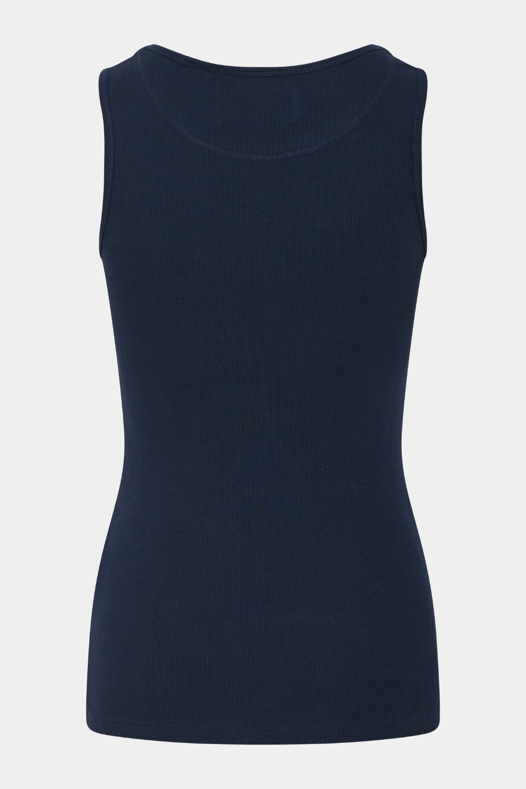 top, tanktop, stroptop, logo, print, broderi, ball, navy, blå, rib, fin, smuk, elegant, klassisk, feminin, pæn, rå, cool, sej, unik, musthave, hverdag, fest