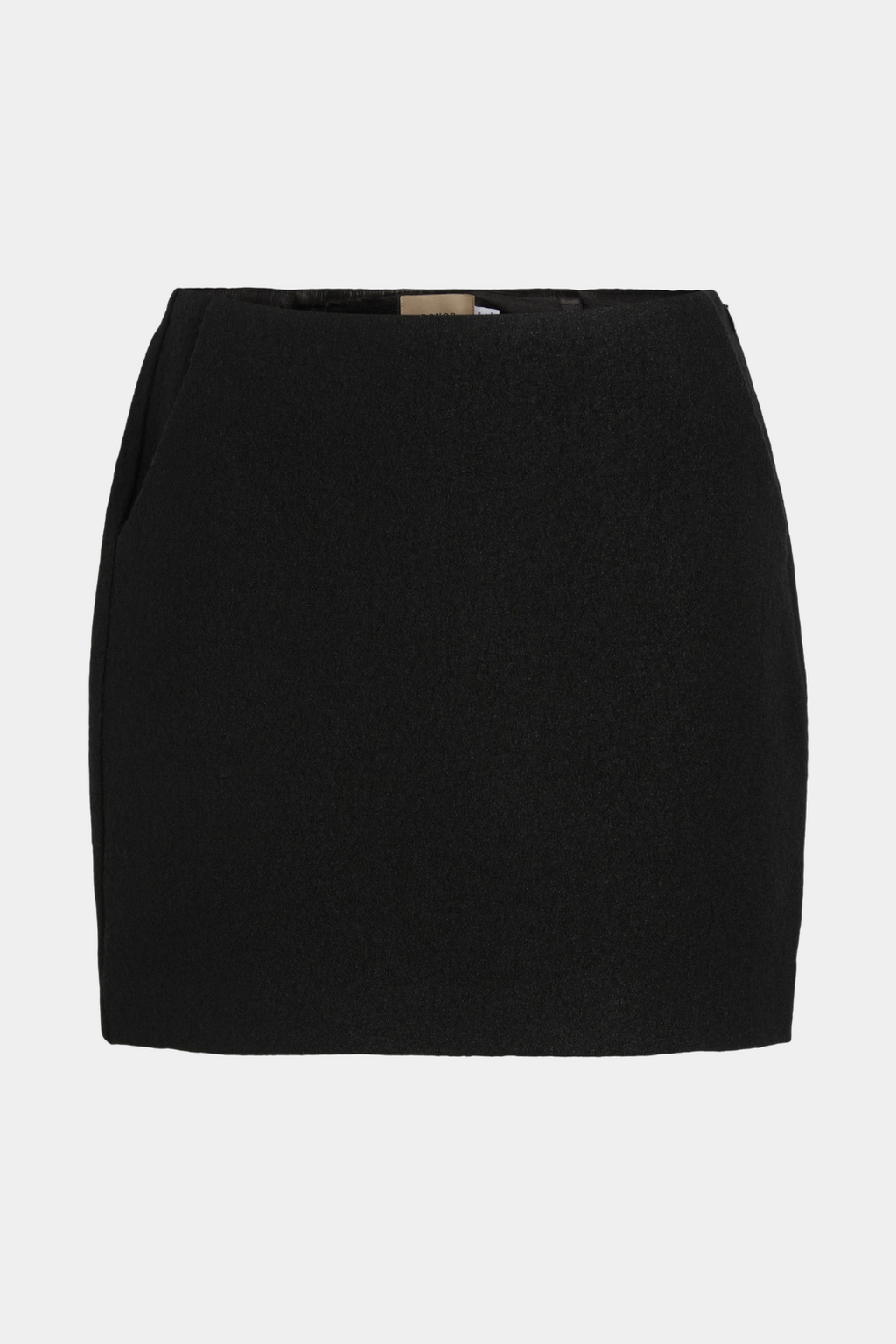 nederdel, skirt, kort, short, uld, wool, viskose, teddy, varm, lommer, lynlås, sort, fin, smuk, elegant, klassisk, feminin, pæn, rå, cool, sej, unik, musthave, hverdag, fest