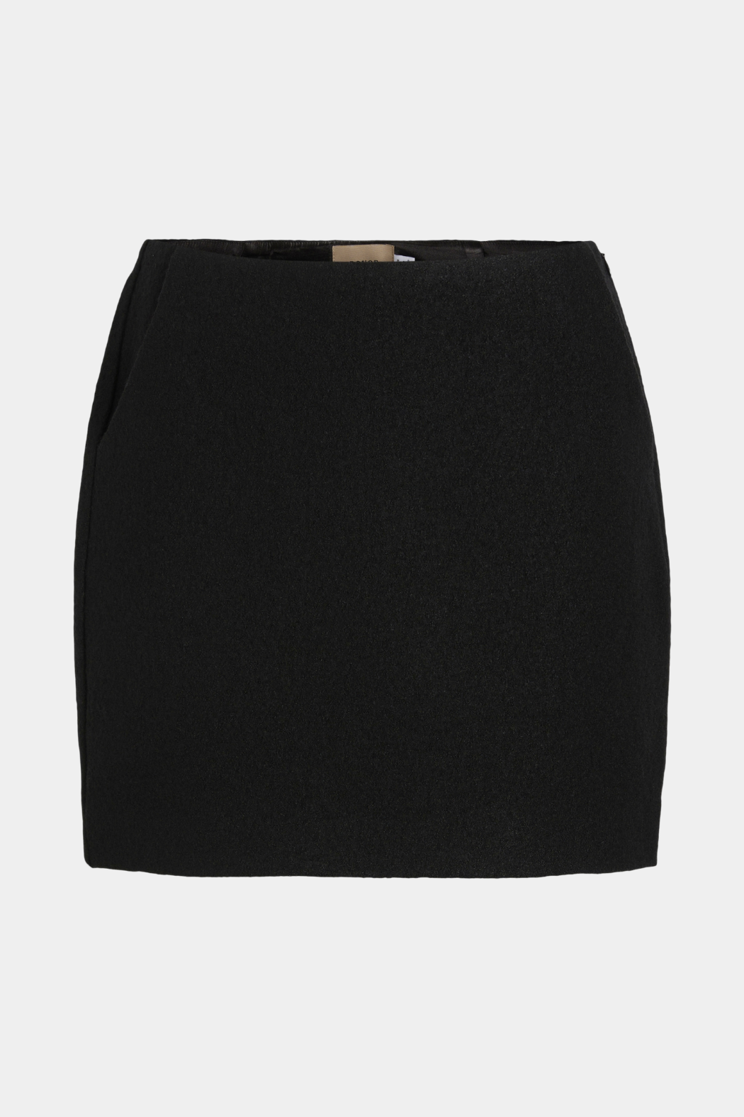 nederdel, skirt, kort, short, uld, wool, viskose, teddy, varm, lommer, lynlås, sort, fin, smuk, elegant, klassisk, feminin, pæn, rå, cool, sej, unik, musthave, hverdag, fest