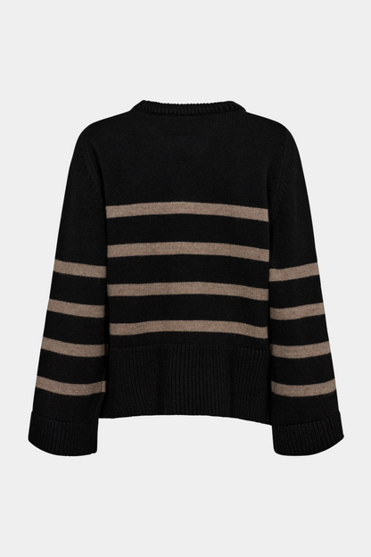 MajaCC O-button stripe knit