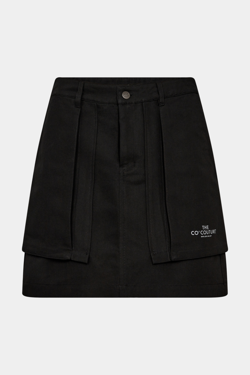 nederdel, skirt, cargo, cargoskirt, sort, black, lommer, lomme, fin, smuk, elegant, klassisk, feminin, pæn, rå, cool, sej, unik, musthave, hverdag, fest