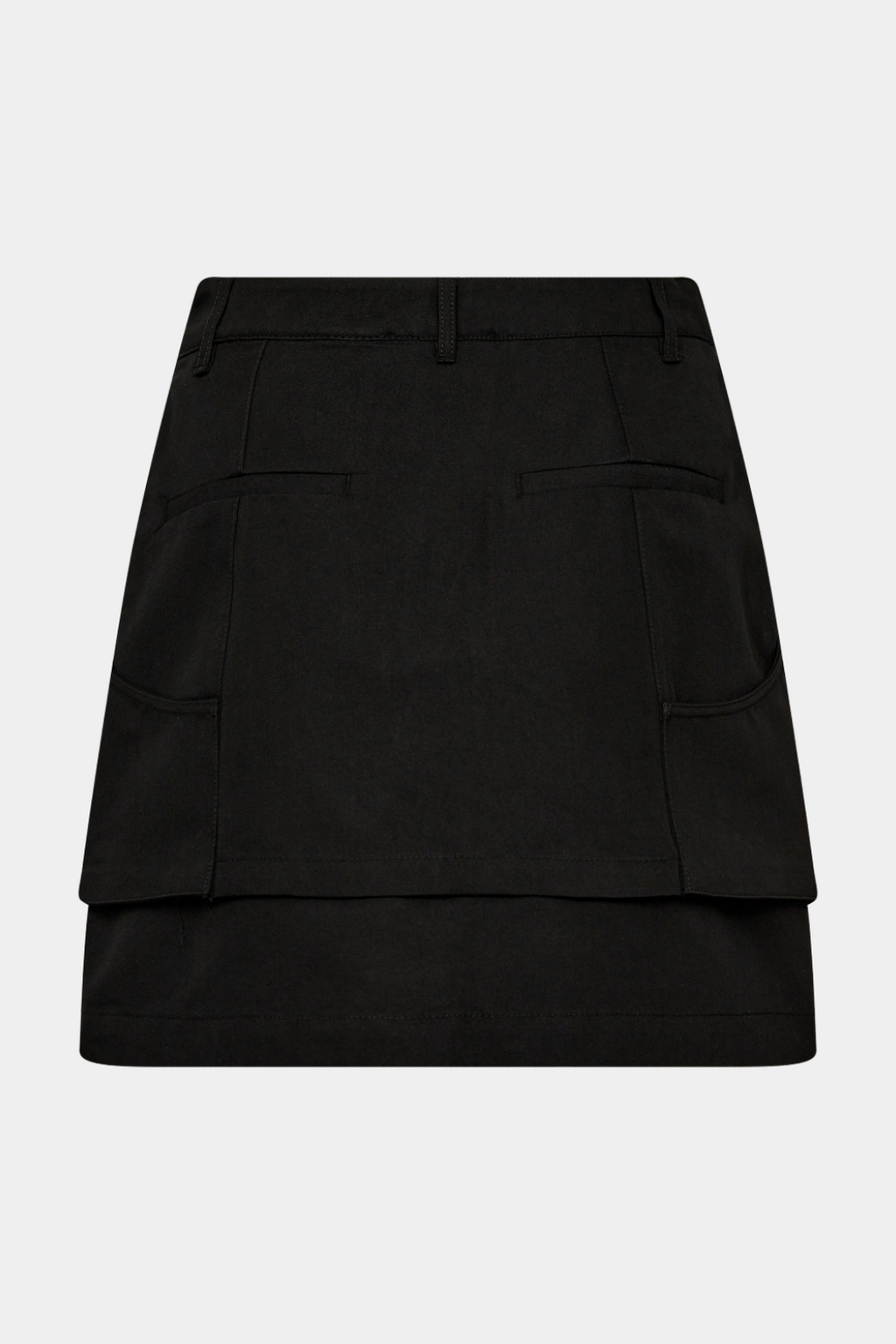 nederdel, skirt, cargo, cargoskirt, sort, black, lommer, lomme, fin, smuk, elegant, klassisk, feminin, pæn, rå, cool, sej, unik, musthave, hverdag, fest