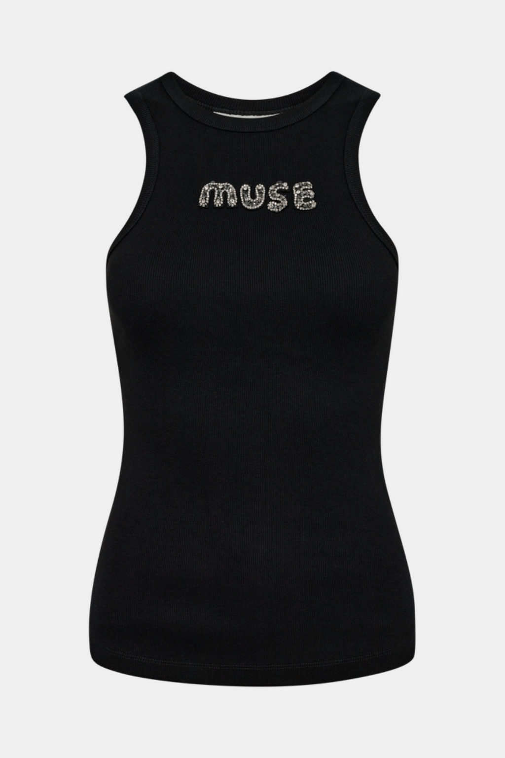 top, overdel, rib, logo, glimmer, glitter, sten, fin, smuk, elegant, klassisk, feminin, pæn, rå, cool, sej, unik, musthave, hverdag, fest