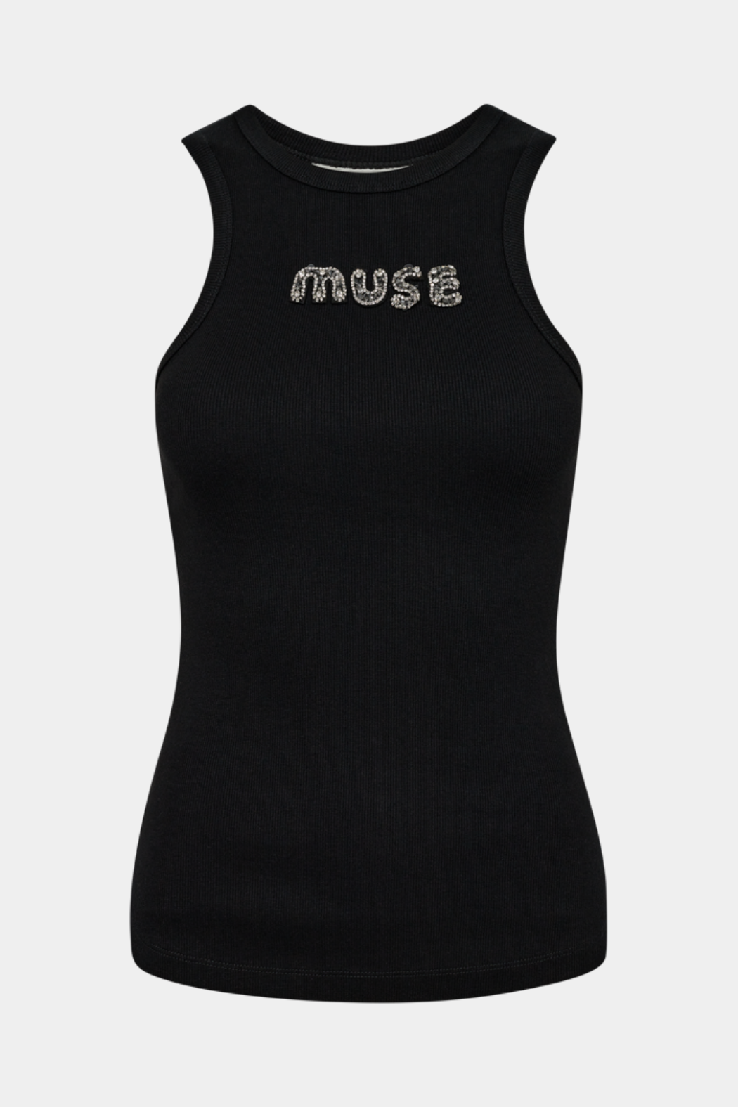 top, overdel, rib, logo, glimmer, glitter, sten, fin, smuk, elegant, klassisk, feminin, pæn, rå, cool, sej, unik, musthave, hverdag, fest