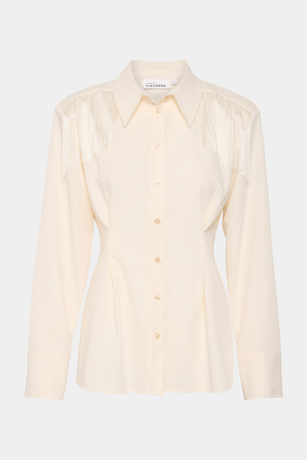 skjorte, shirt, bluse, overdel, frynser, snore, tråde, krave, glat, blank, skínnende, fin, smuk, elegant, klassisk, feminin, pæn, rå, cool, sej, unik, musthave, hverdag, fest