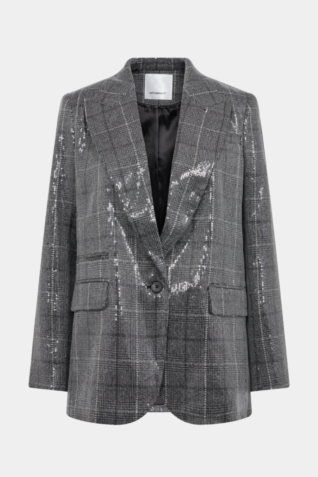 CheckCC sequin single blazer