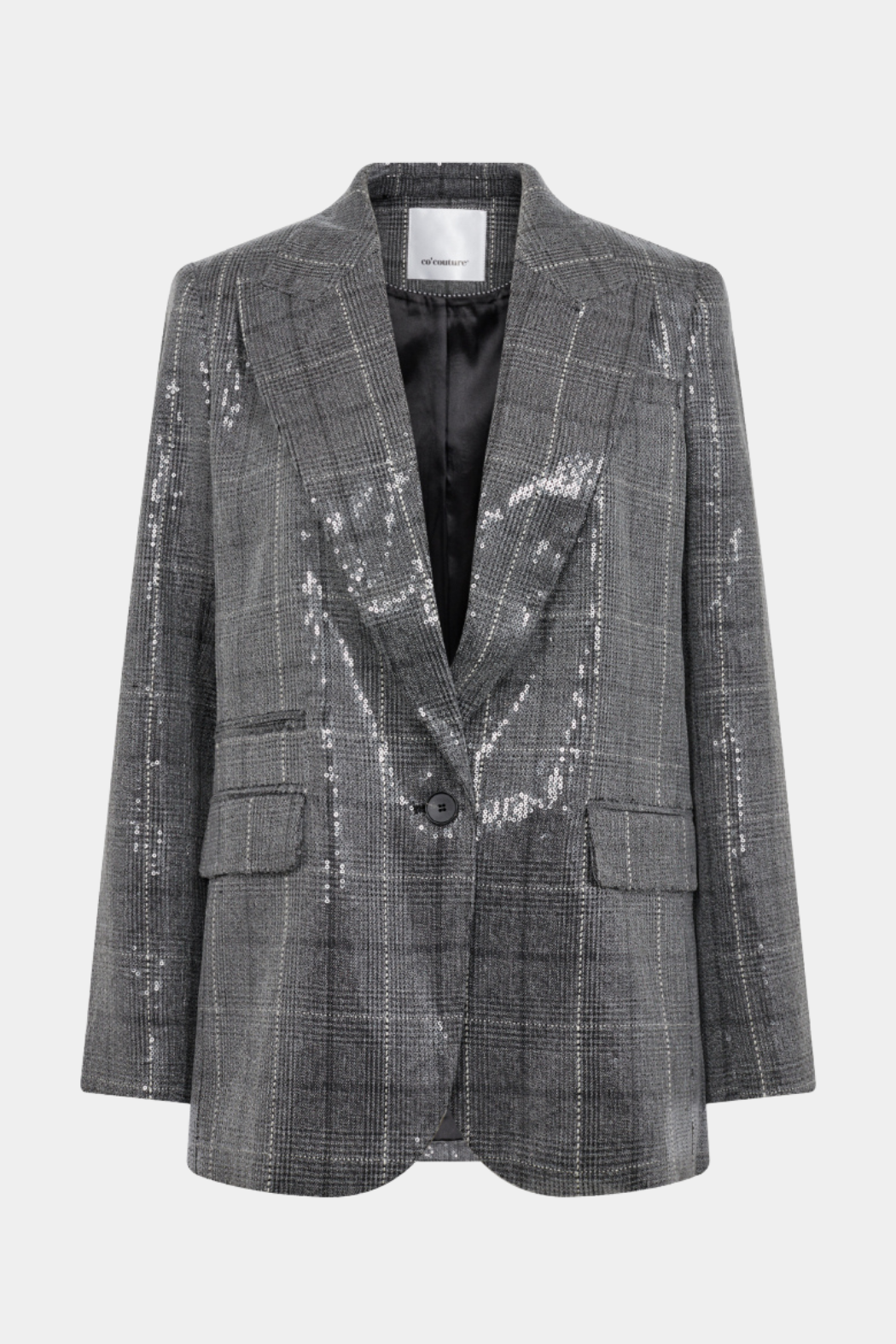 CheckCC sequin single blazer