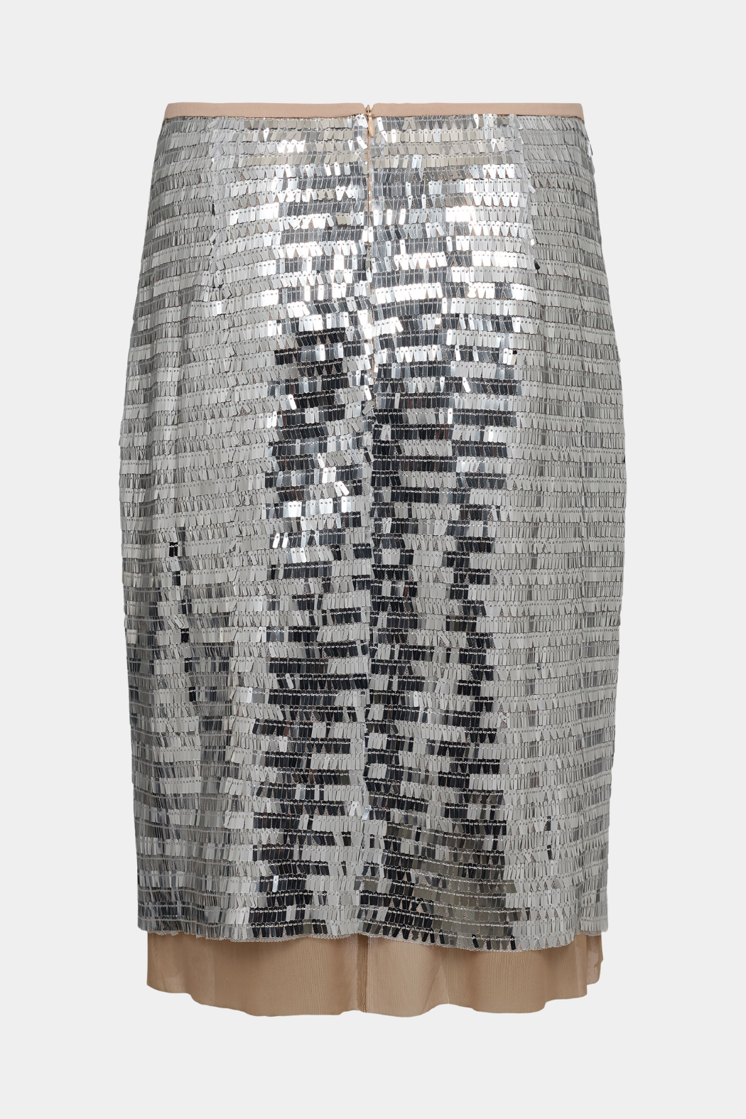 nederdel, skirt, pailet, pailetter, sølv, glitter, glimmer, shiny, blank, skinnende, mellemlang, midi, fin ,smuk, elegant, klassisk, feminin, pæn, rå, cool, sej, unik, musthave, hverdag, fest