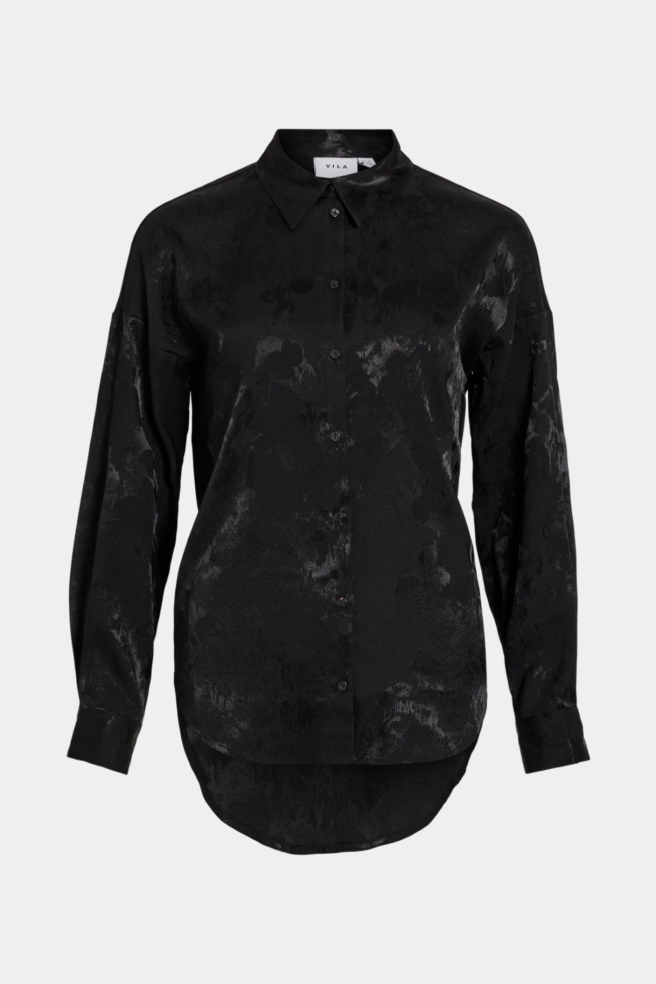 skjorte, shirt, sort, black, knapper, krave, fin, smuk, elegant, klassisk, feminin, pæn, rå, cool, sej, unik, musthave, hverdag, fest