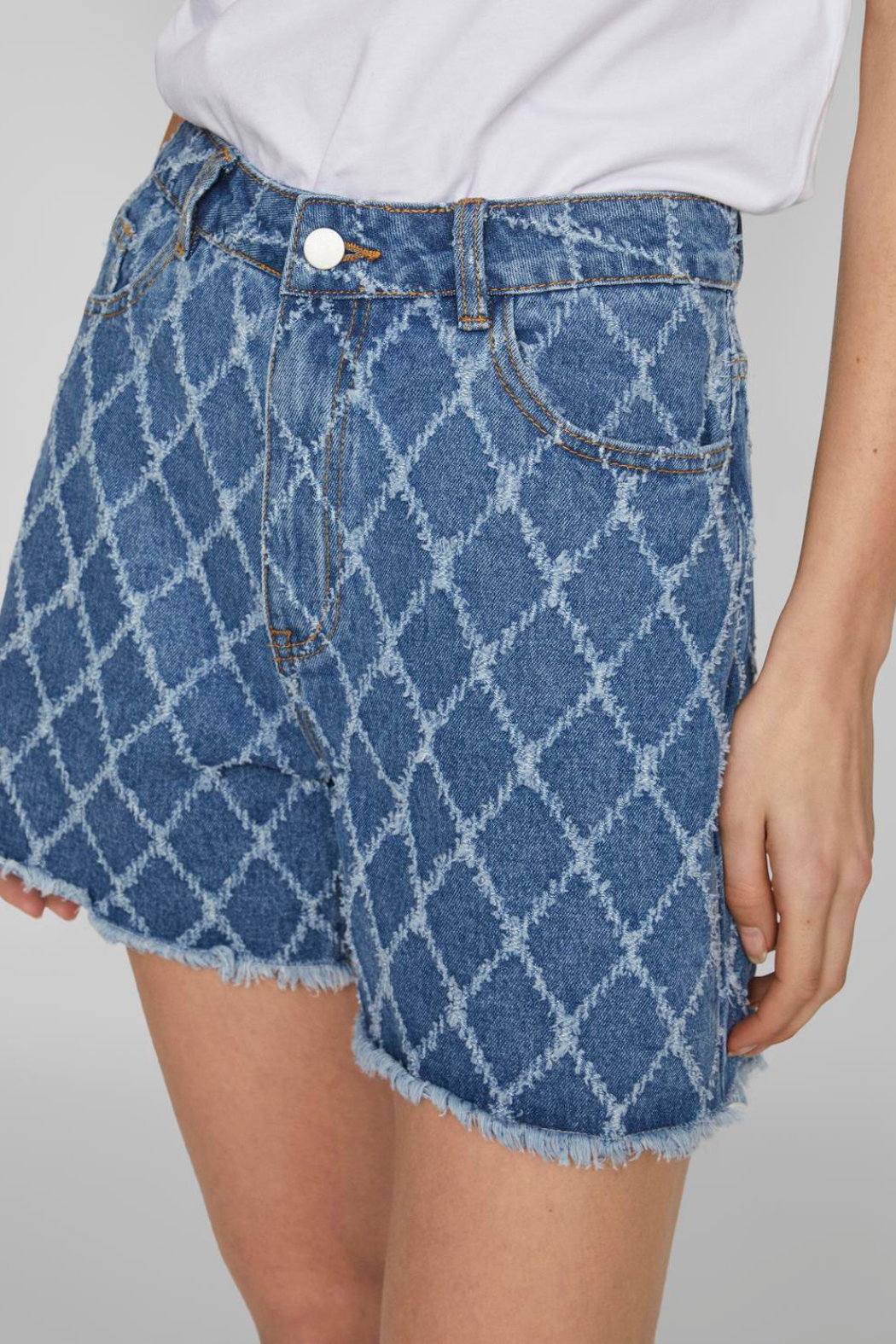 shorts, buks, bukser, højtaljet, tern, ternet, denim, cowboy, denimshorts, cowboyshorts, fin, smuk, elegant, klassisk, feminin, pæn, rå, cool, sej, unik, musthave, hverdag, fest