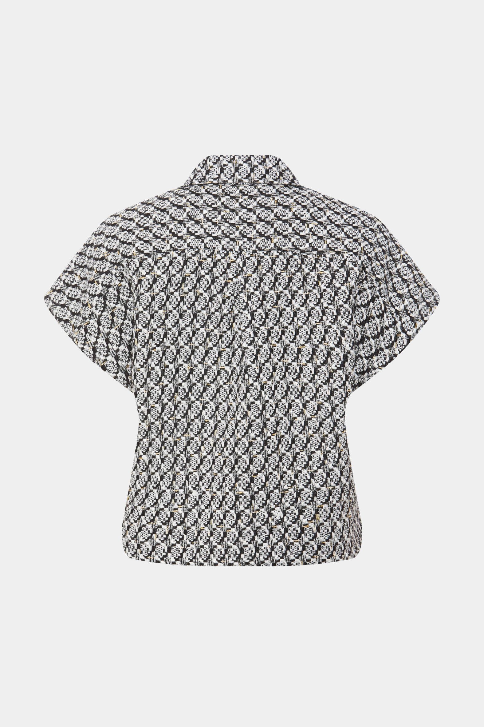 vest, skjorte, shirt, bluse, overdel, krave, knapper, ternet, print, sort, hvid, glimmer, glitter, sølv, fin, smuk, elegant, klassisk, feminin, pæn, rå, cool, sej, unik, musthave, hverdag, fest