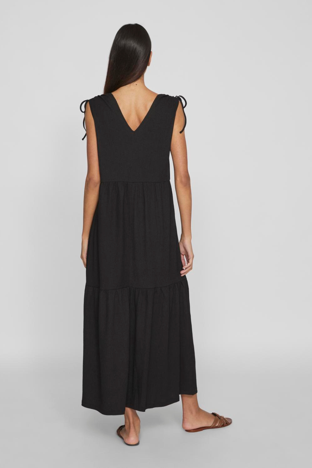 VIGitea v-neck s/l maxi dress