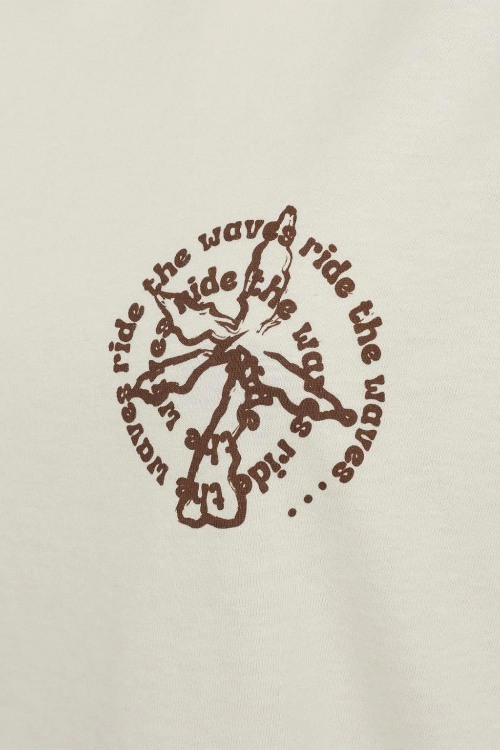 tee, tshirt, overdel, bluse, hvid, råhvid, creme, tryk, print, brun, fin, smuk, elegant, klassisk, feminin, pæn, rå,cool, sej, unik, musthave, hverdag, fest,