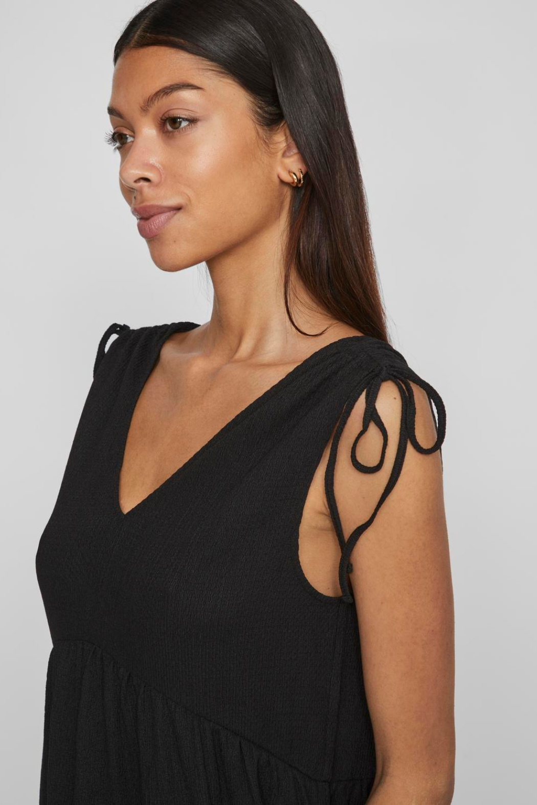 VIGitea v-neck s/l maxi dress