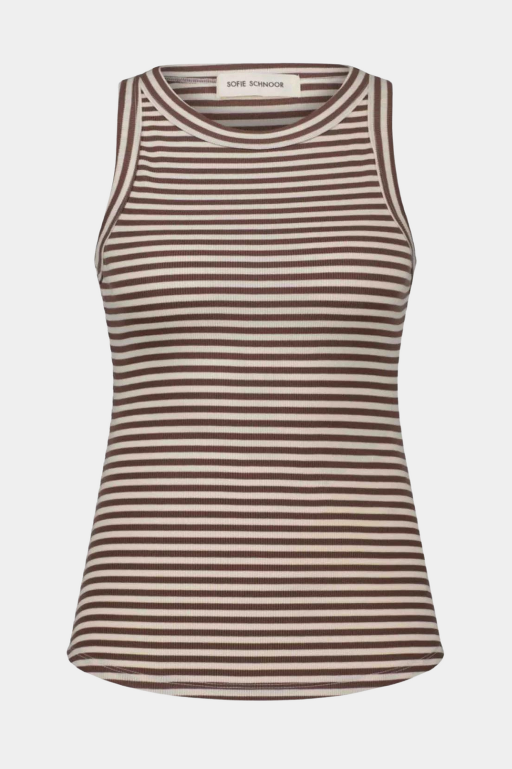 top, tanktop, overdel, striber, stribet, blød, viskose, tætsiddende, fitted, fin, smuk, elegant, klassisk, feminin, pæn, rå, cool, sej, unik, musthave, hverdag, fest